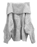 Snow Loose Fit Knit Off-Shoulder