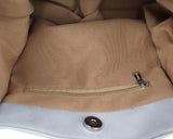 Pecan Leather Shirred Shoulder Bag