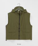 [unisex] Yao Summer Nylon Hood Zip-up Vest