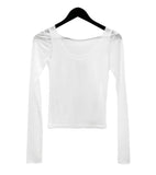 Layered set see-through tee