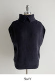 Koan double turtle silt knit vest