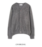 Por Angora V-neck Cardigan