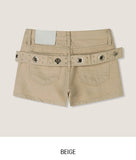Kine Eyelet Belted Shorts