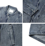 Shard biker denim jacket