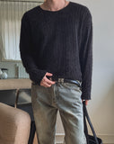 Muron Boucle Round Long Sleeve Knit