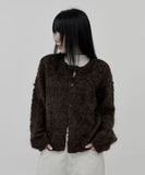 Texel Hairy Fur Cardigan