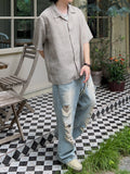 Kuje Tin Washing Light Blue Wide Denim