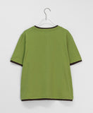 [BAONHAUS] Yanka Layered Color Matching Short Sleeve Tee