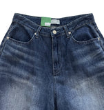 SIDE SHIRRING WIDE DENIM