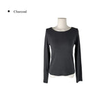 Amp Boatneck Peach Long Sleeve T-Shirt