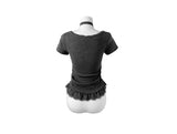 Beren Frill Lace Short Sleeve T Scarf Set