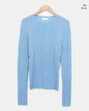 Roez mohair loose fit ribbed knit