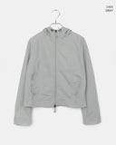 [MADE] B-Pie Frill Pocket Two-Way Zipper Neck String Windbreaker Hooded Zip-Up