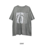 Pauline 75 Lettering Pigment Short Sleeve T-Shirt