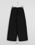 [unisex] Yonita Banding Rivet Double Knee Padding Pants