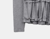 Ruer Frill Long Sleeve Layered T-Shirt