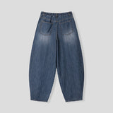 Woody Linen Balloon Denim Pants