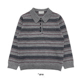 (WOOL) STRIPE PK KNIT