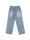 [U-DENIM] 5 Colors Ripped Jeans Wide Denim Pants