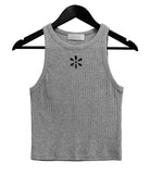Flower cutting sleeveless