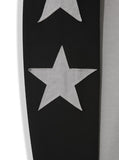 Applique star patch raglan long sleeves