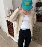 LINEN BLEND CARDIGAN
