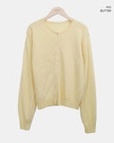 Mihen Round Wool Knit Cardigan