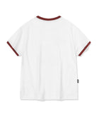 Cherry Cats CROP Ringer Tee