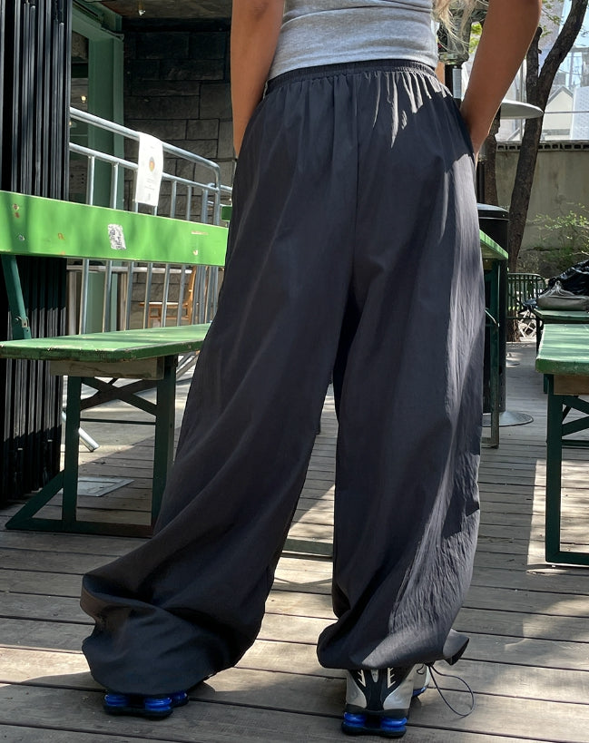【U LAN】[U-BASIC] Chico Summer Two-Pin Tuck Nylon Pants U LAN (ユーラン) - [U-BASIC]チコサマーツーピンタックナイロン