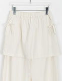 [BAONHAUS] Payman nylon layered skirt pants