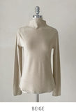 [Planning/Basic] Meria Brushed Span Half-Turtleneck T-Shirt