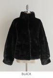 Berel High-Neck Eco Fur Mink Jacket