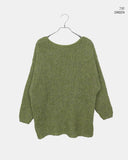 Ritz Boatneck Loose Fit Long Sleeve Long Knit