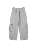 Leto Zipper Pocket Brushed Sweat Cargo Pants