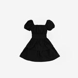 Webit Shirring Puff Dress