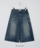 Herco Cat Washing Bermuda Denim Pants