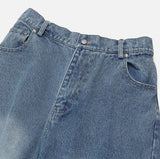 muse wide damage denim pants