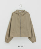 [Unisex] Hilme Cap Hood Crop Windbreaker