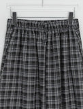 [BAONHAUS] Polunk Peach Fuzz Check Banding Long Skirt