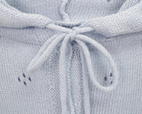 Mamel Punching Hooded Knit Cardigan