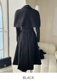Riffel Cape Flare Long Coat