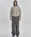 Cargo Nylon Short Jacket