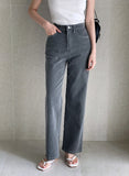French Span Wide Denim Pants