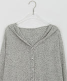 Hiaco Summer Linen String Hood Crop Cardigan