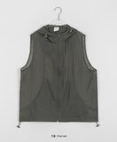 [unisex] Tensi Color Summer String Net Hood Vest