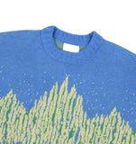 Noise Mohair Jacquard Over Knit