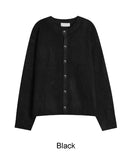 End round knit cardigan