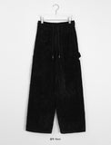 [unisex] Romky Banding Corduroy Carpender Wide Pants