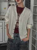 [U-BAISC] Steady Linen V-Neck Cardigan