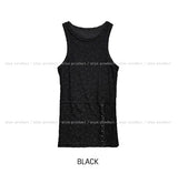 China lace hook slit sleeveless